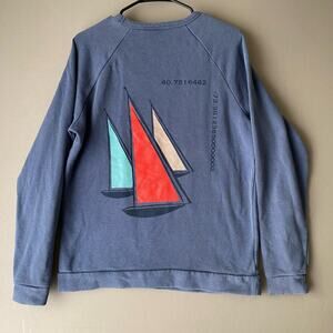 Onia sz M nautical cotton sail boat‎ sweatshirt